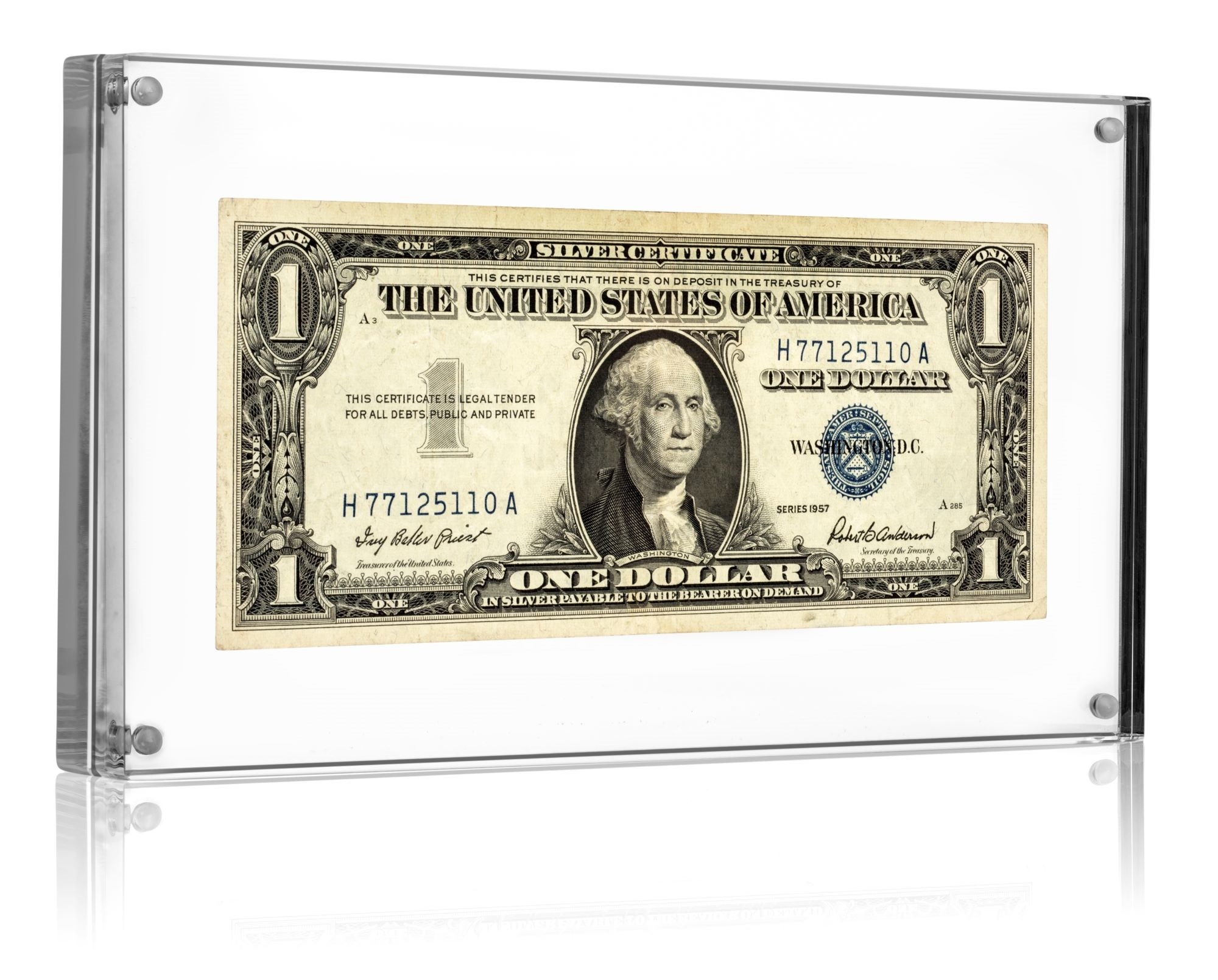Archival Grade Acrylic Currency Display Case